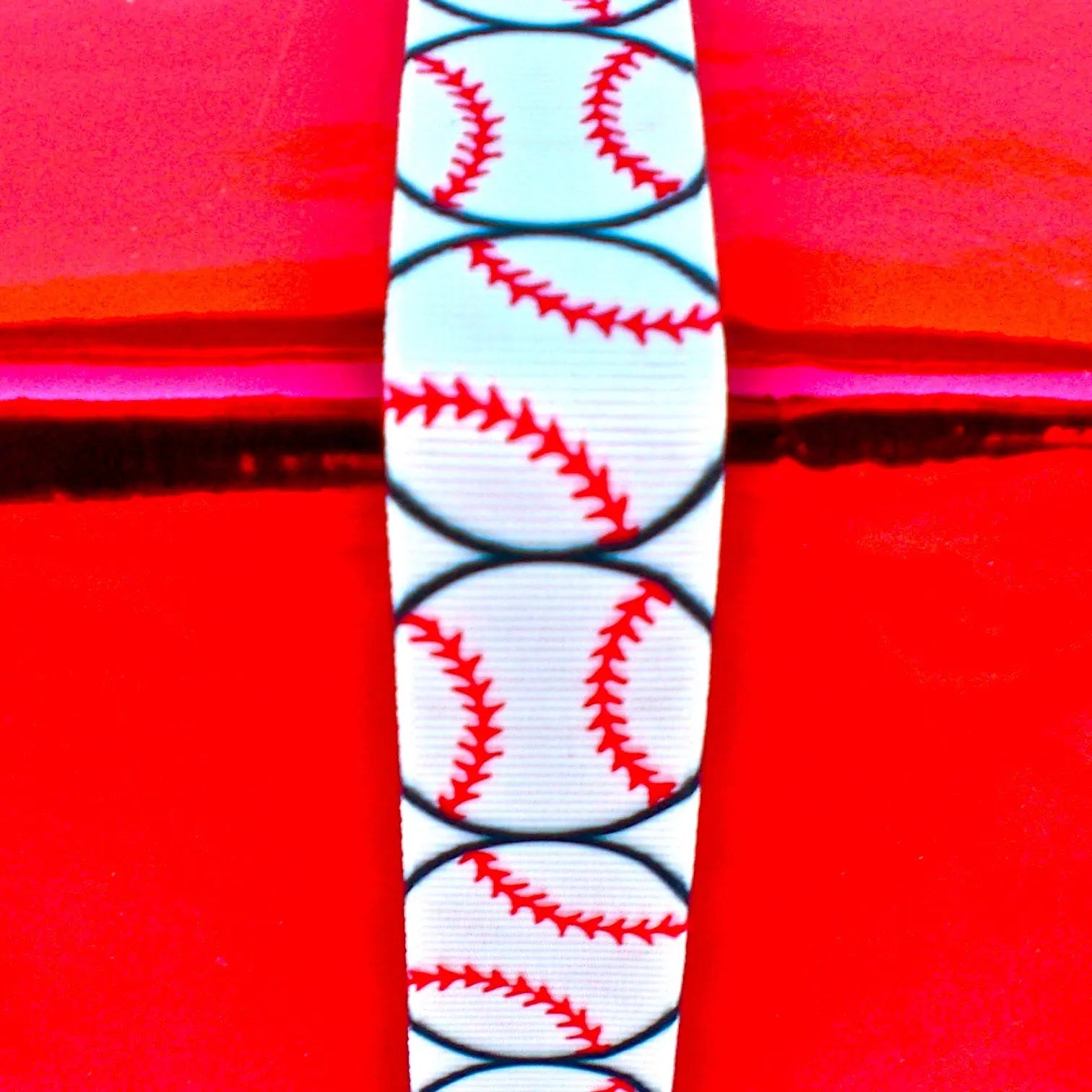 Baseball Ribbon Grosgrain (1 yard) Sports Roses  