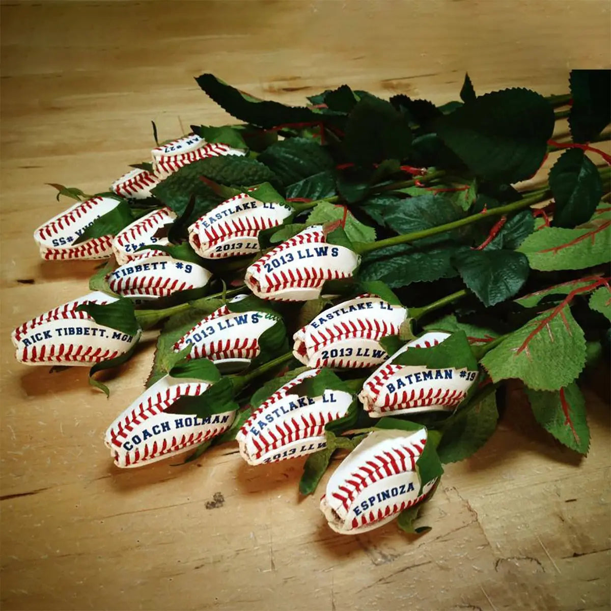 Baseball Rose Grand Slam Bouquet (12 Roses) Sports Roses  