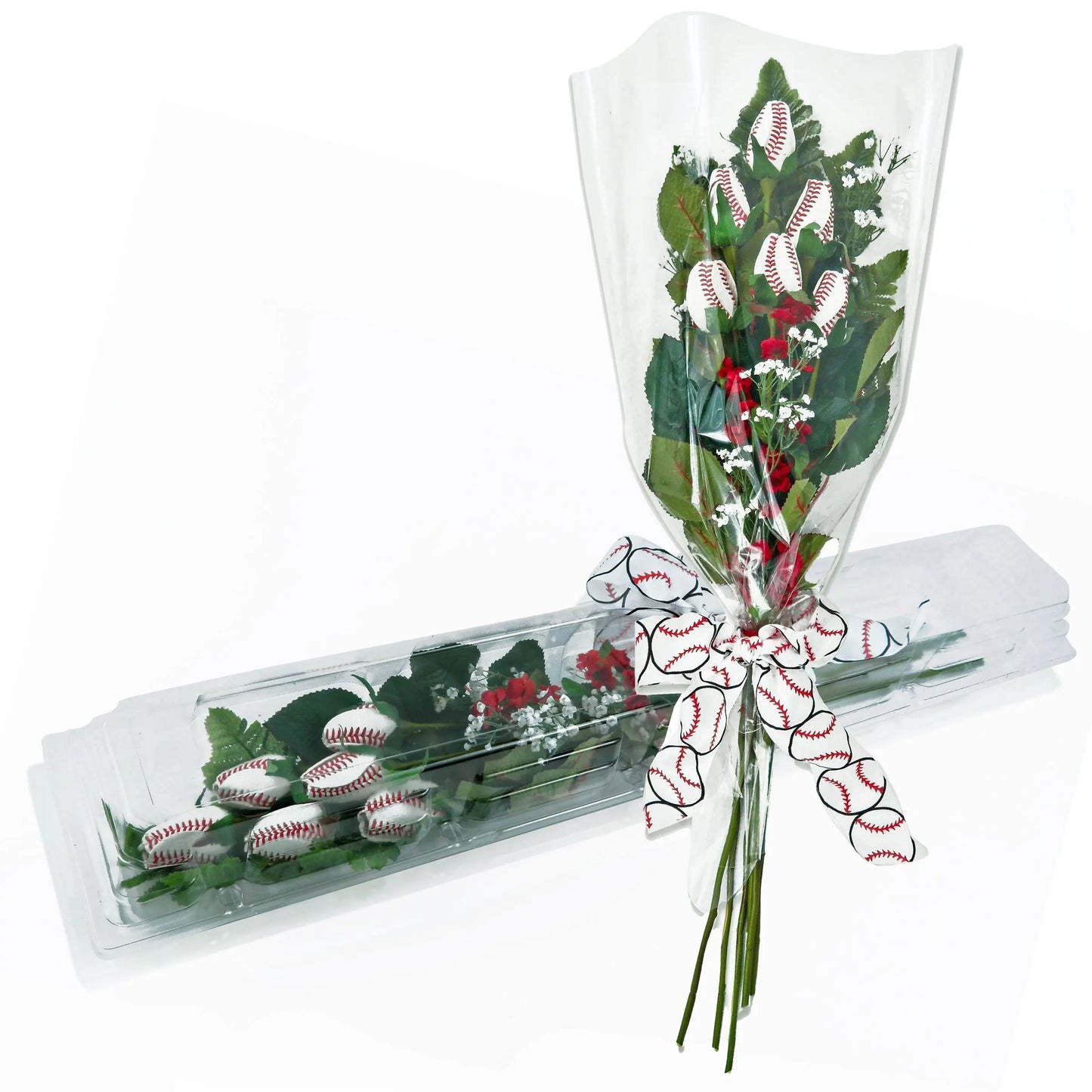 Baseball Rose Home Run Bouquet (6 Roses) Sports Roses