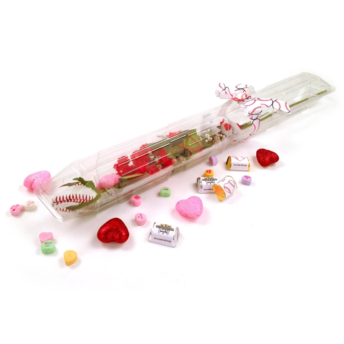 Baseball Rose Valentine's Day Gift Arrangement Sports Roses