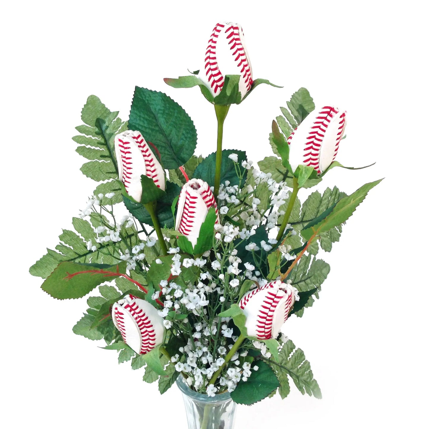 Baseball Rose Vase Arrangement Sports Roses