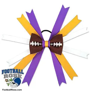 Football Hair Bow - Minnesota