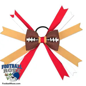 Football Hair Bow - San Francisco