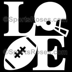 Football LOVE Decal