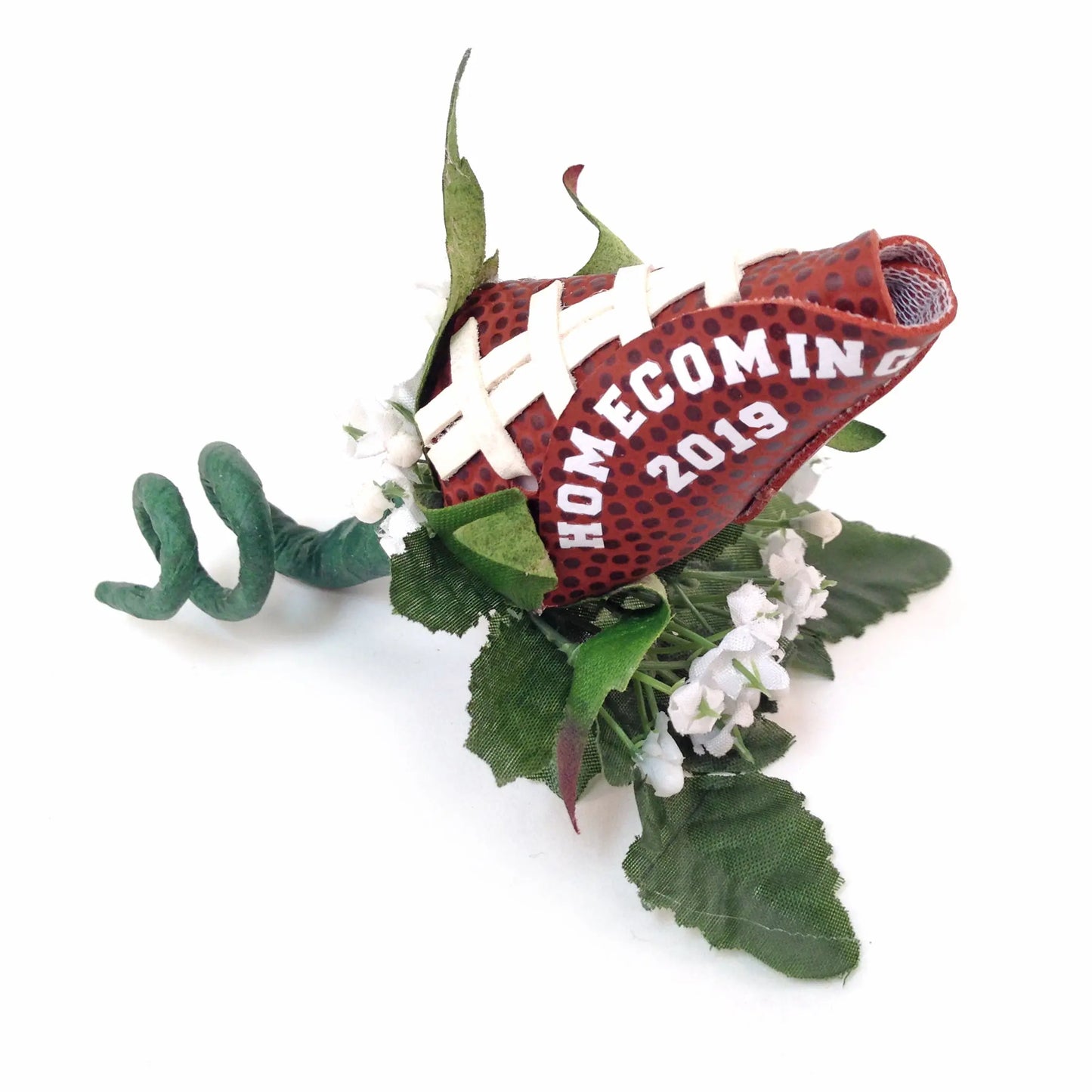 Football Rose Boutonniere with Gift Box Arrangement Sports Roses  