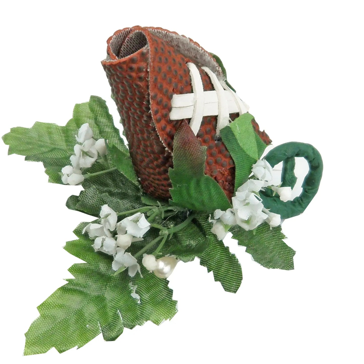 Football Rose Boutonniere with Gift Box Arrangement Sports Roses  