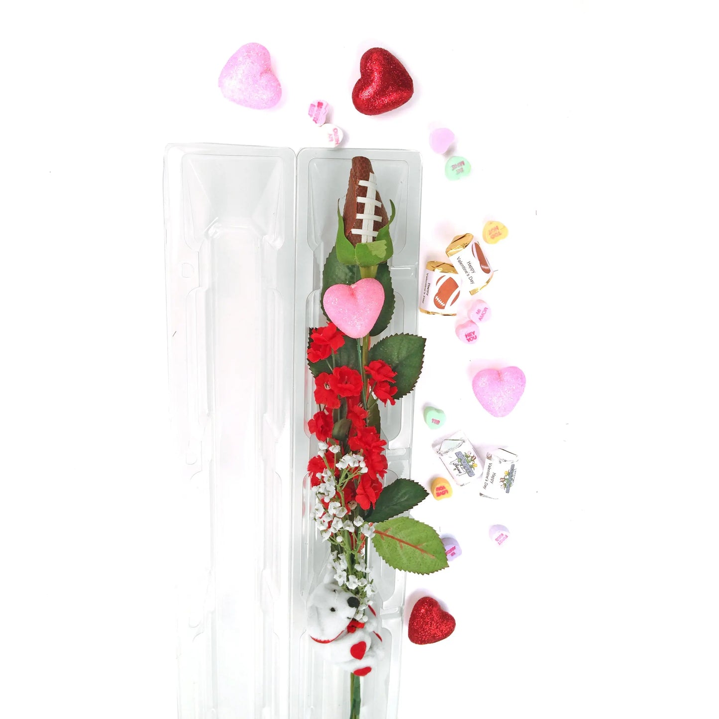 Football Rose Valentine's Day Gift Arrangement Sports Roses  