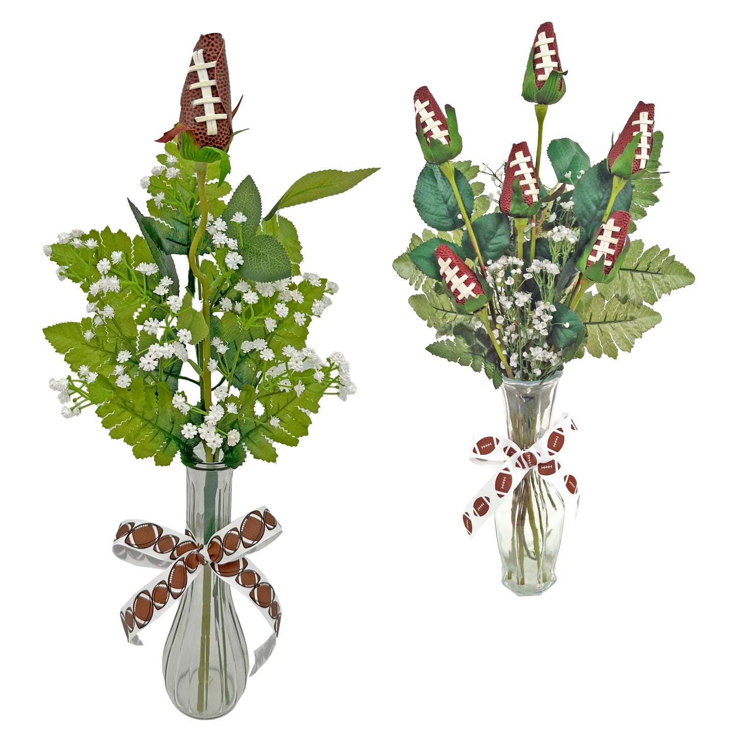 Football Rose Vase Arrangement Sports Roses