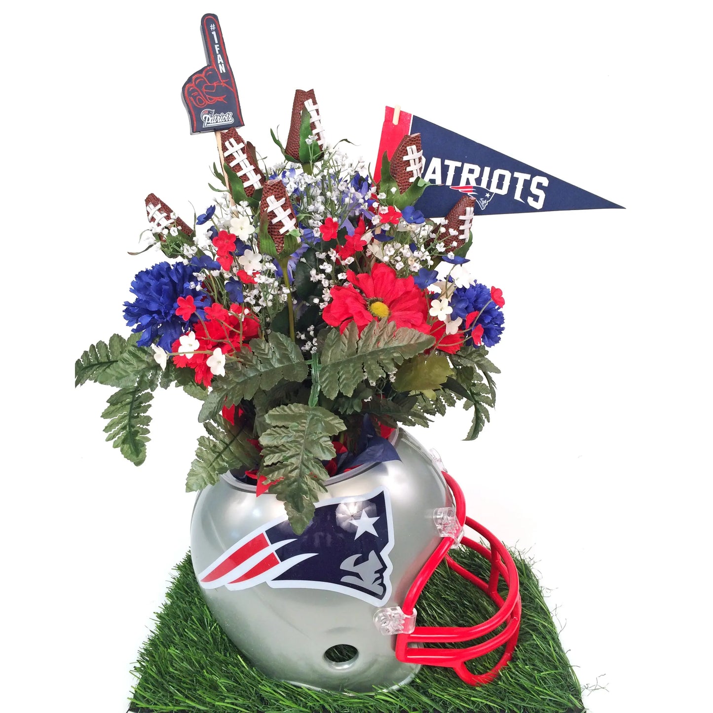 Football Rose Vase Arrangement Sports Roses  