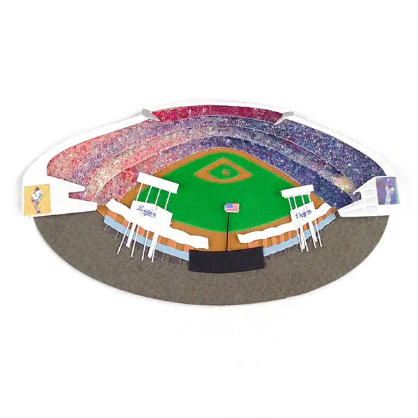 Los Angeles Dodgers Stadium 3D Ballpark Scrapbook Sticker – Sports