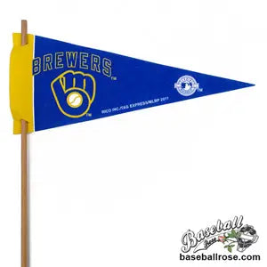 Milwaukee Brewers MLB Pennant Baseball Team Souvenir Flag 