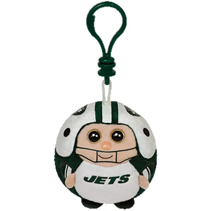 New York Jets Beanie Ballz Clip - Retired - New with Tags Sports Roses