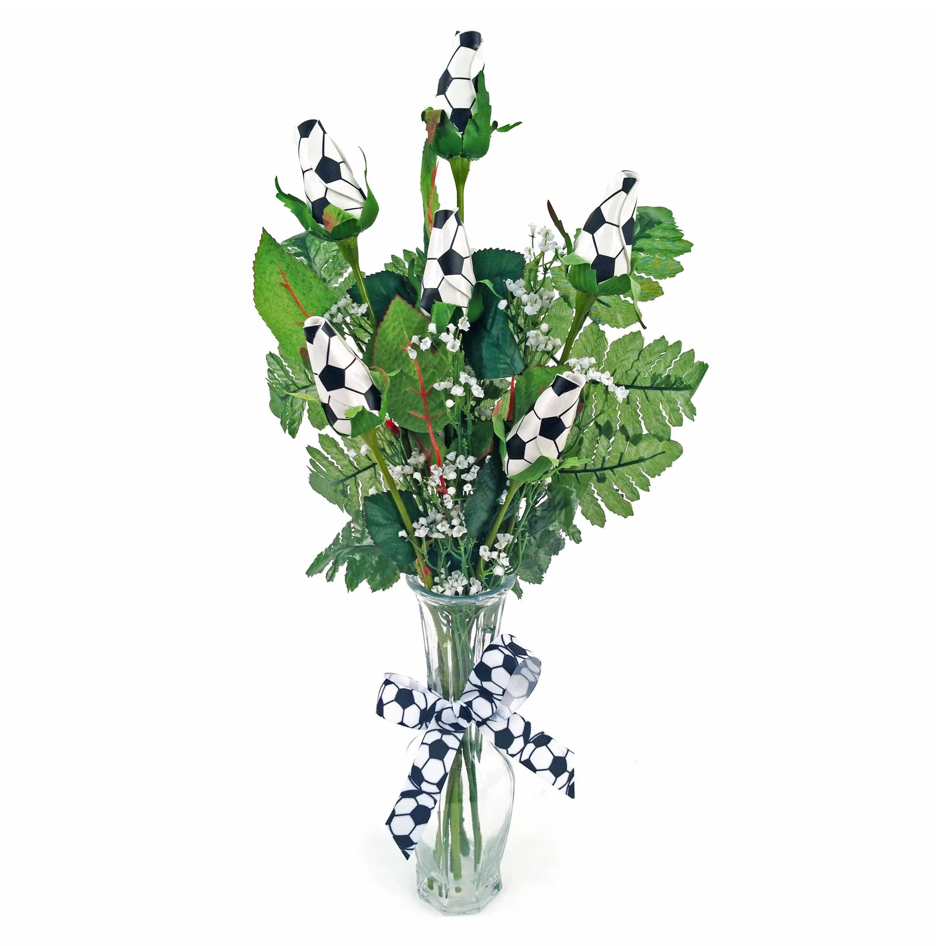 Soccer Rose Vase Arrangement Sports Roses