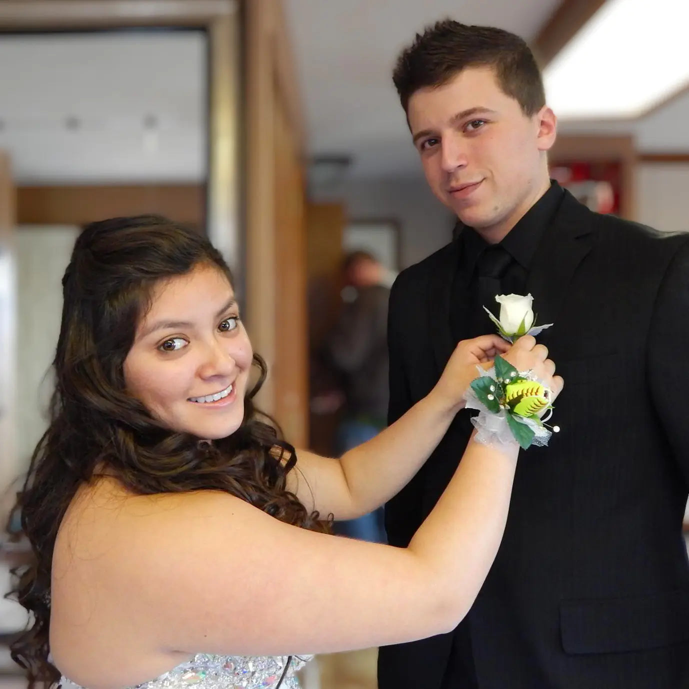 Softball Rose Boutonniere Sports Roses