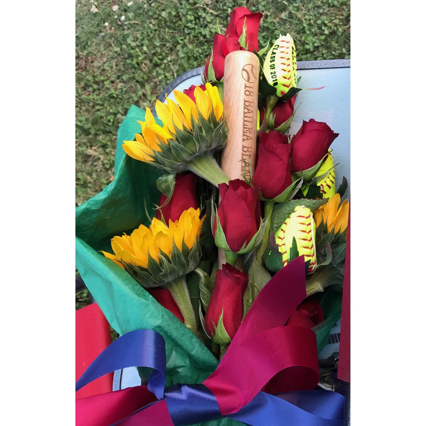 Softball Rose Grand Slam Bouquet (12 Roses) Sports Roses