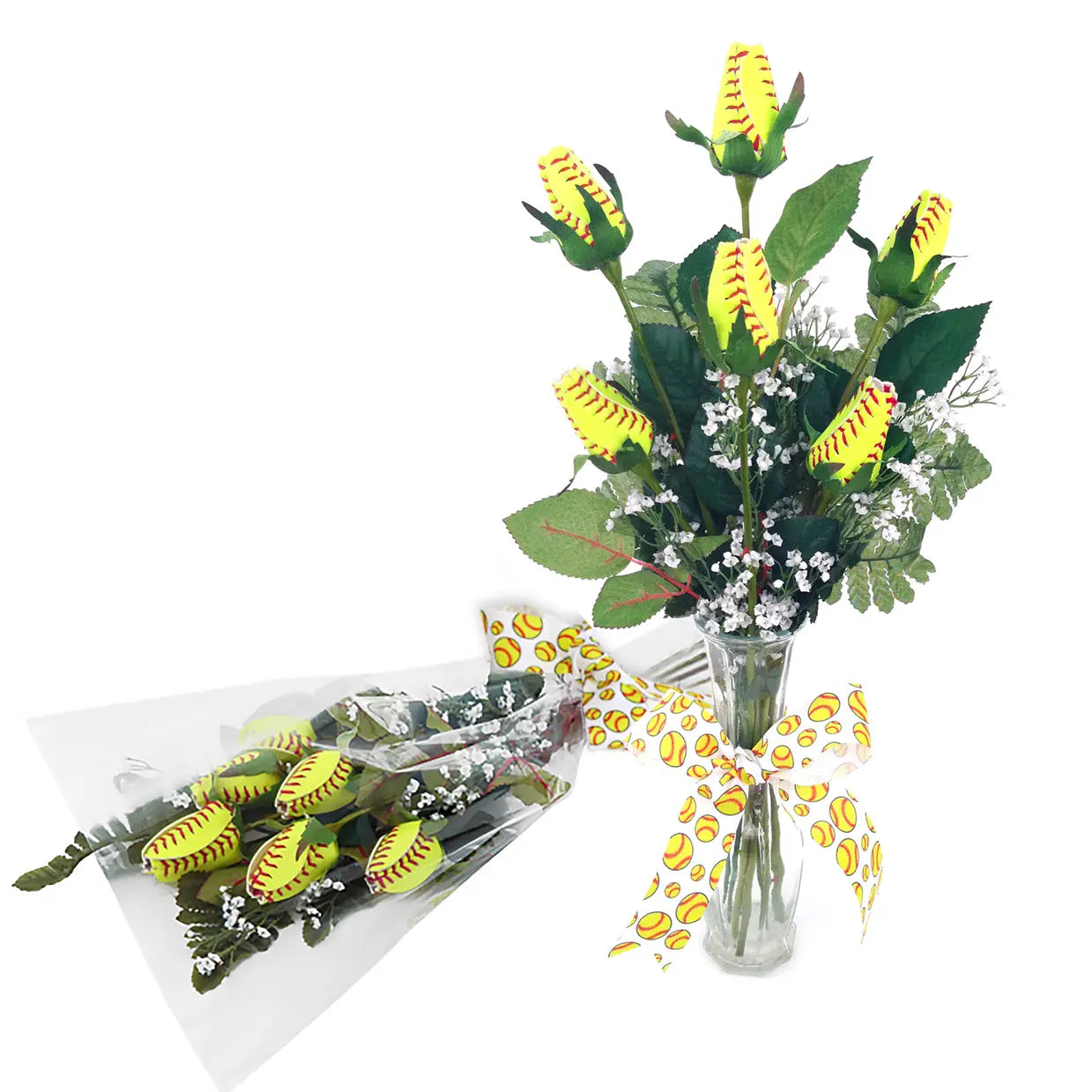 Softball Rose Home Run Bouquet (6 Roses) Sports Roses