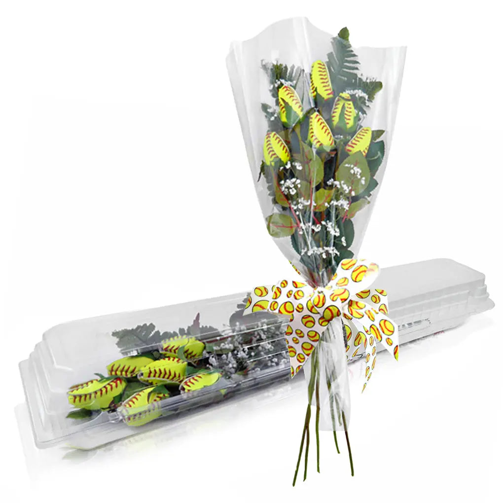 Softball Rose Home Run Bouquet (6 Roses) Sports Roses