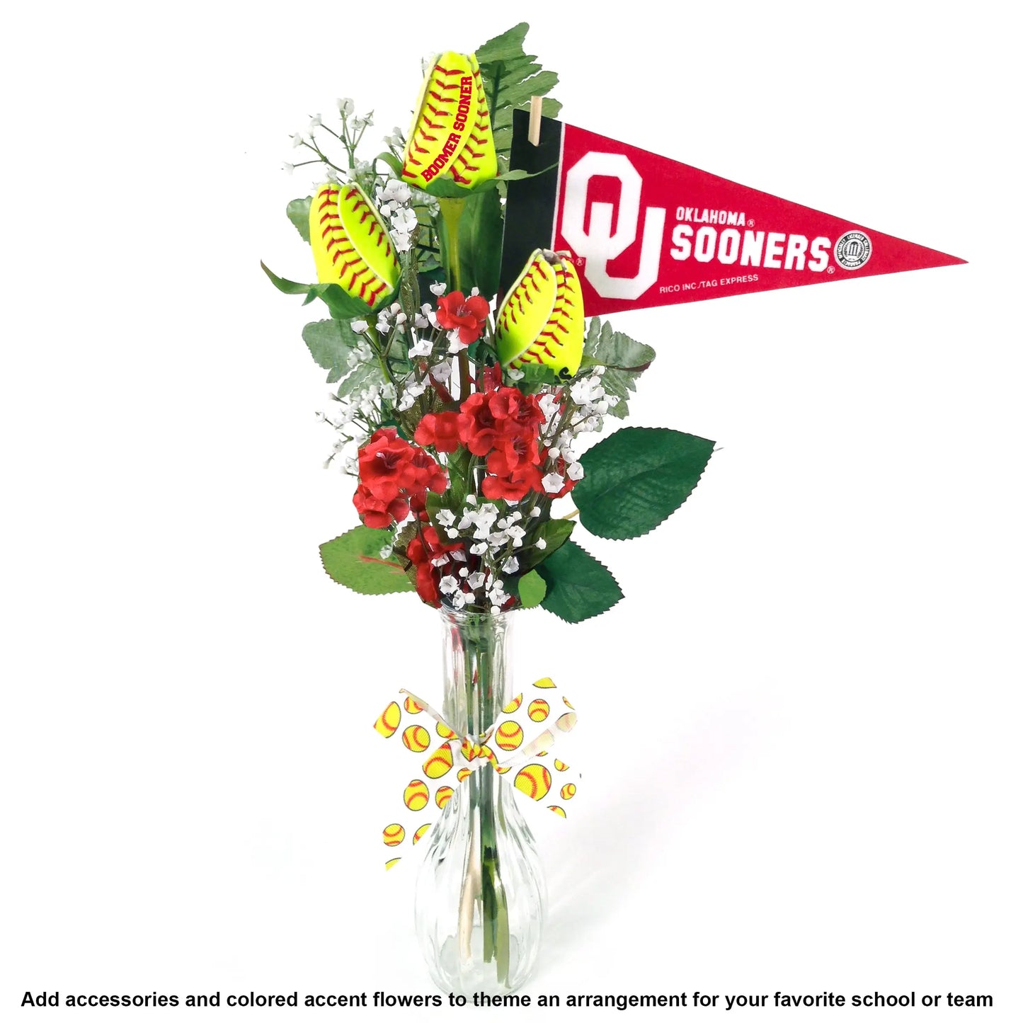 Softball Rose Home Run Bouquet (6 Roses) Sports Roses  