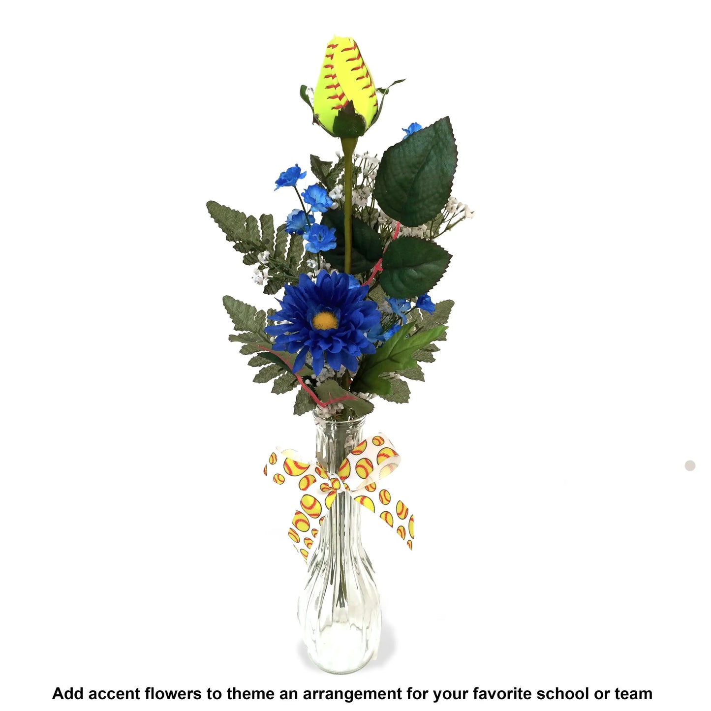 Softball Rose Vase Arrangement Sports Roses  