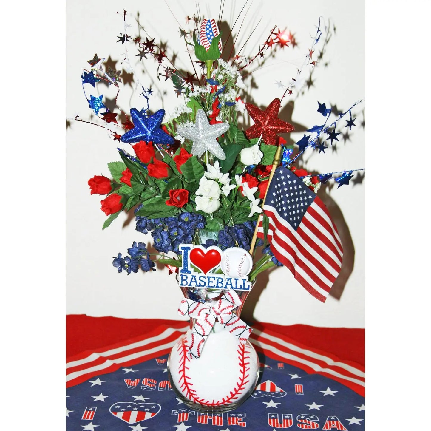 Star-Spangled Baseball Rose Sports Roses