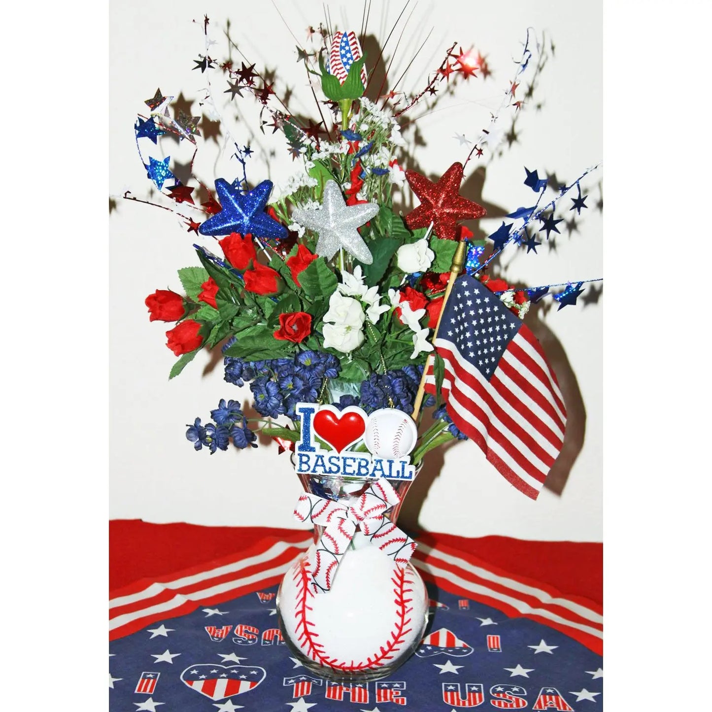 Star-Spangled Baseball Rose Sports Roses  