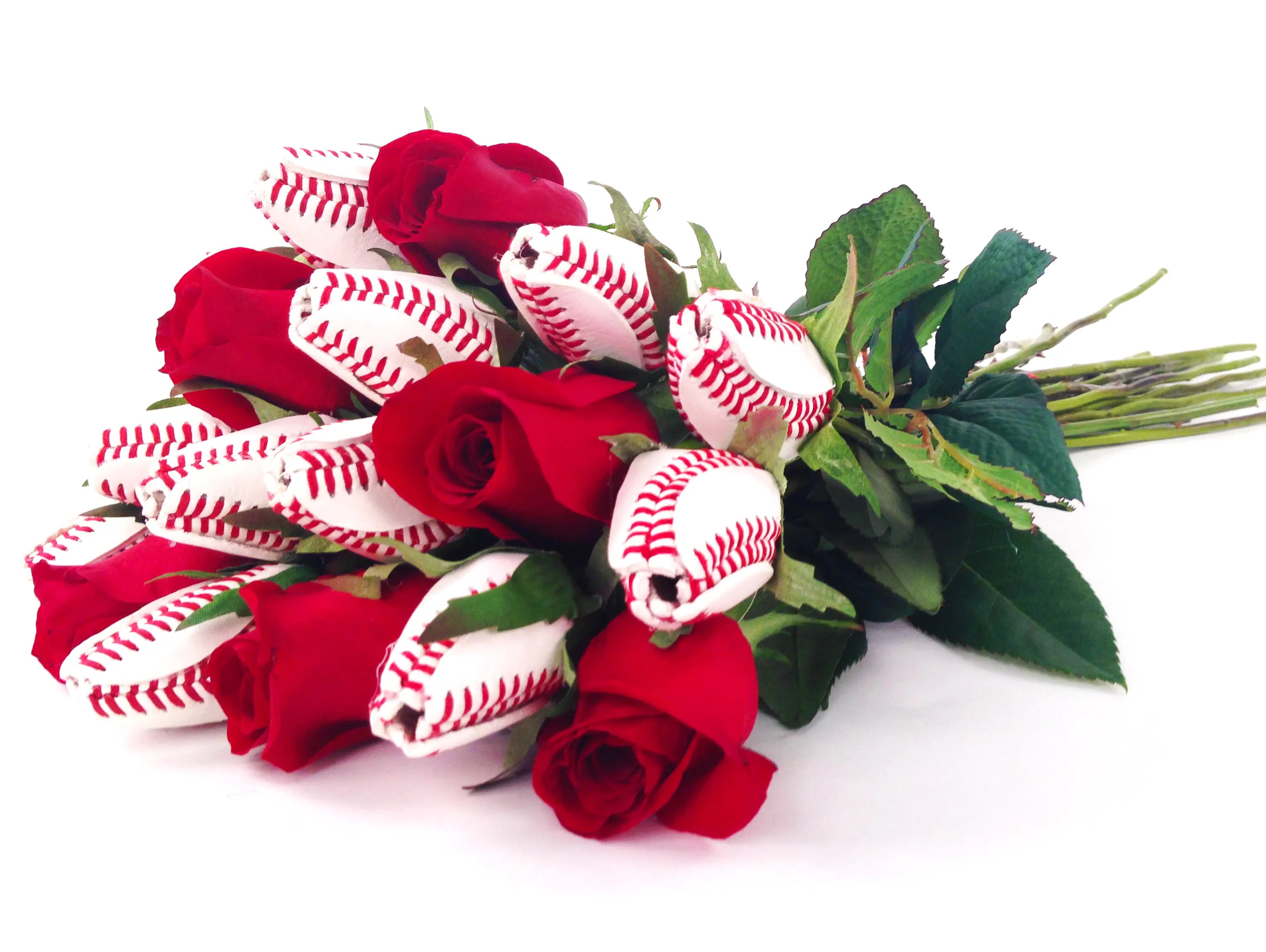 baseball rose bouquet
