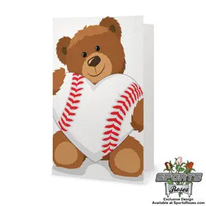 Baseball Heart Greeting Card