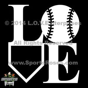Baseball LOVE Decal