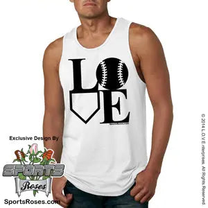 Baseball LOVE Mens Tank Top Shirt