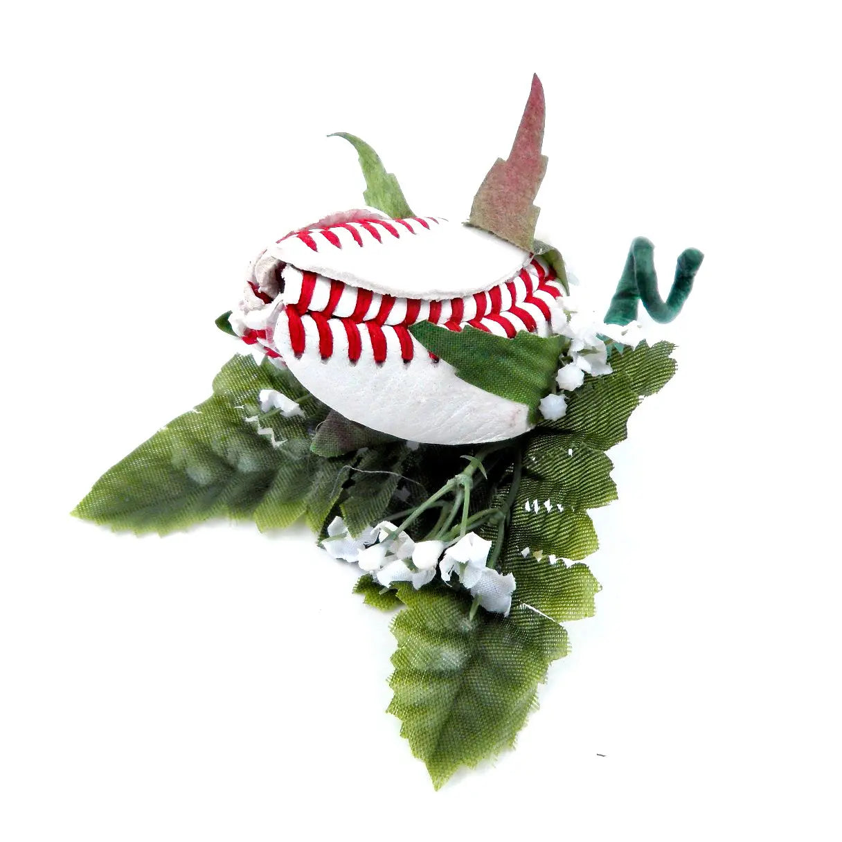 Baseball Rose Boutonniere with Gift Box Arrangement Sports Roses  