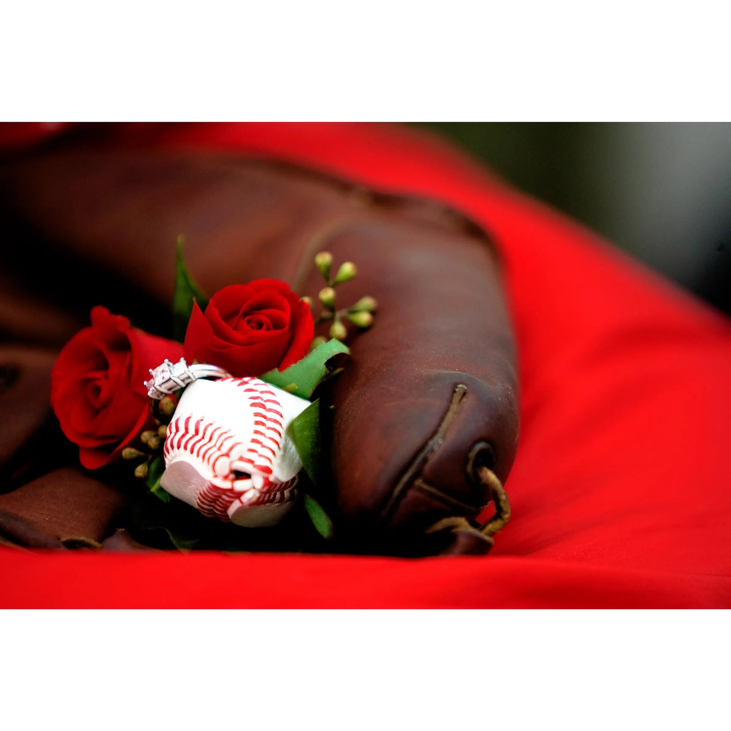 The Original Baseball Rose - Premium Full Grain Leather Petals – Sports ...