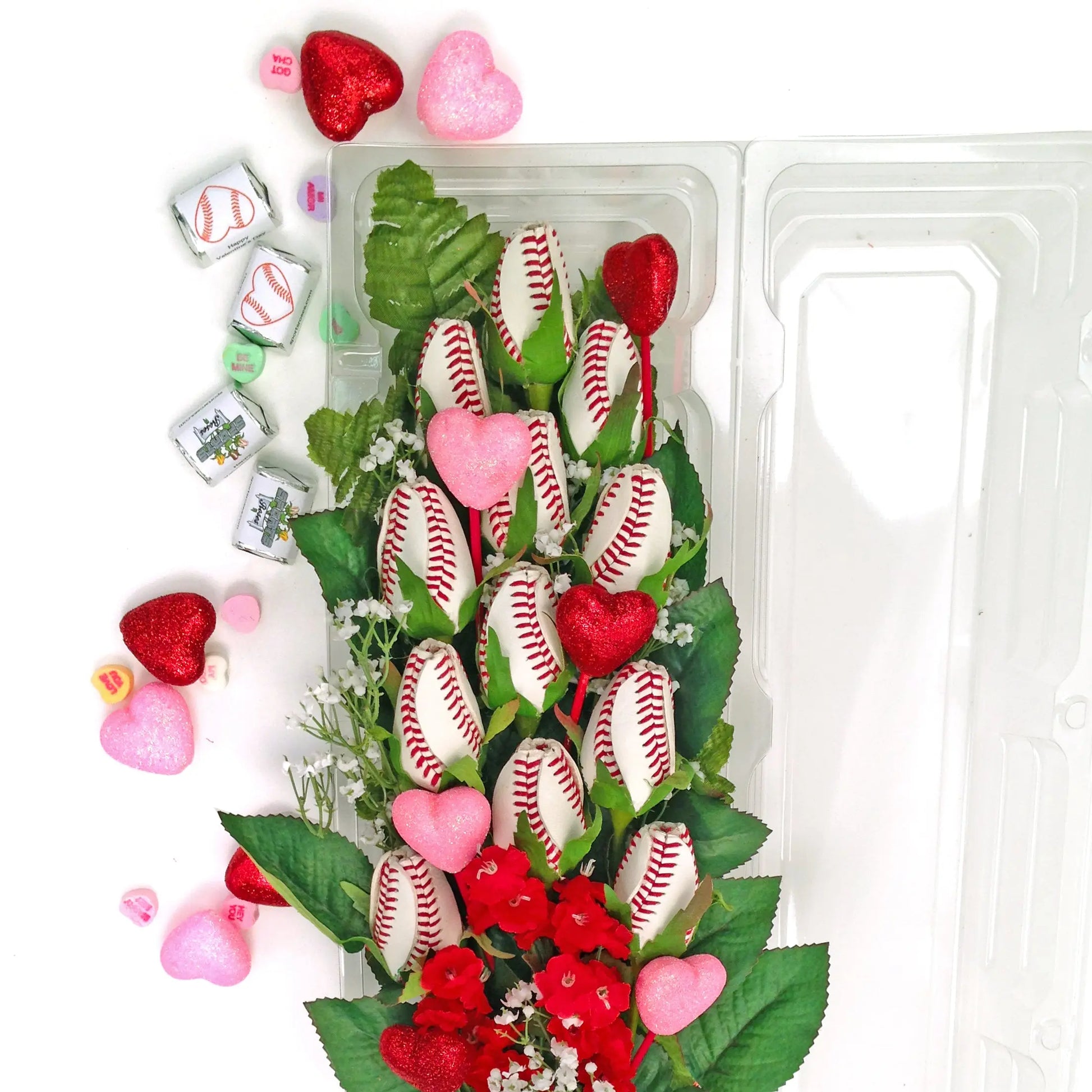 Baseball Rose Valentine's Day "Grand Slam" Bouquet (12 Roses) Sports Roses  