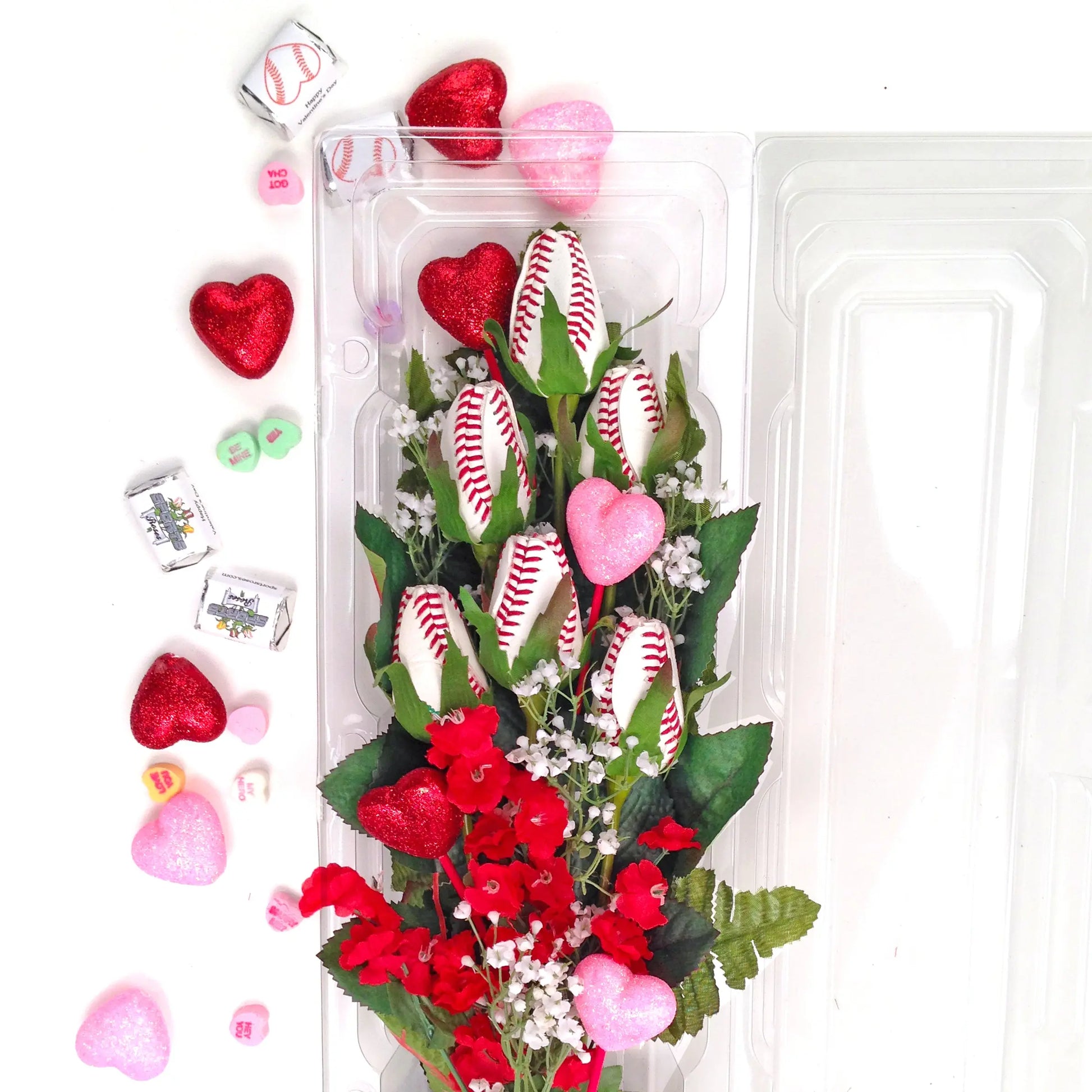 Baseball Rose Valentine's Day "Home Run" Bouquet (6 Roses) Sports Roses  