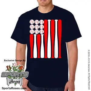 Baseball USA Flag Shirt