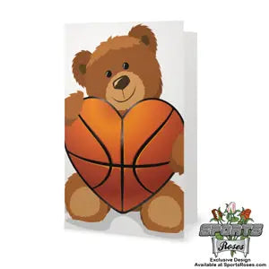 Basketball Heart Greeting Card