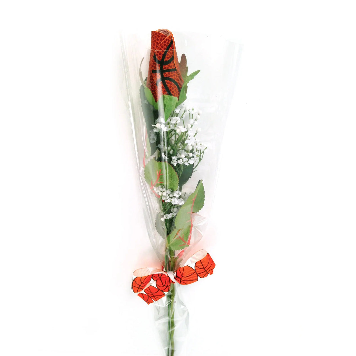 Basketball Rose Long Stem Basketball Themed Gifts and Flower