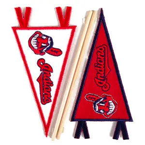 Cleveland Indians MLB Embroidered Mini Pennant Stickers
