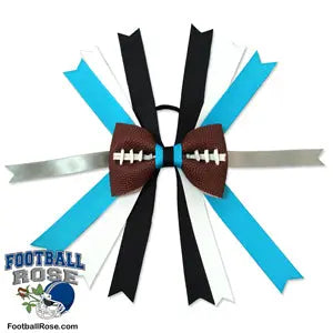 Football Hair Bow - Carolina