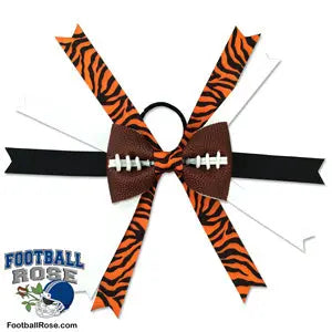 Football Hair Bow - Cincinnati