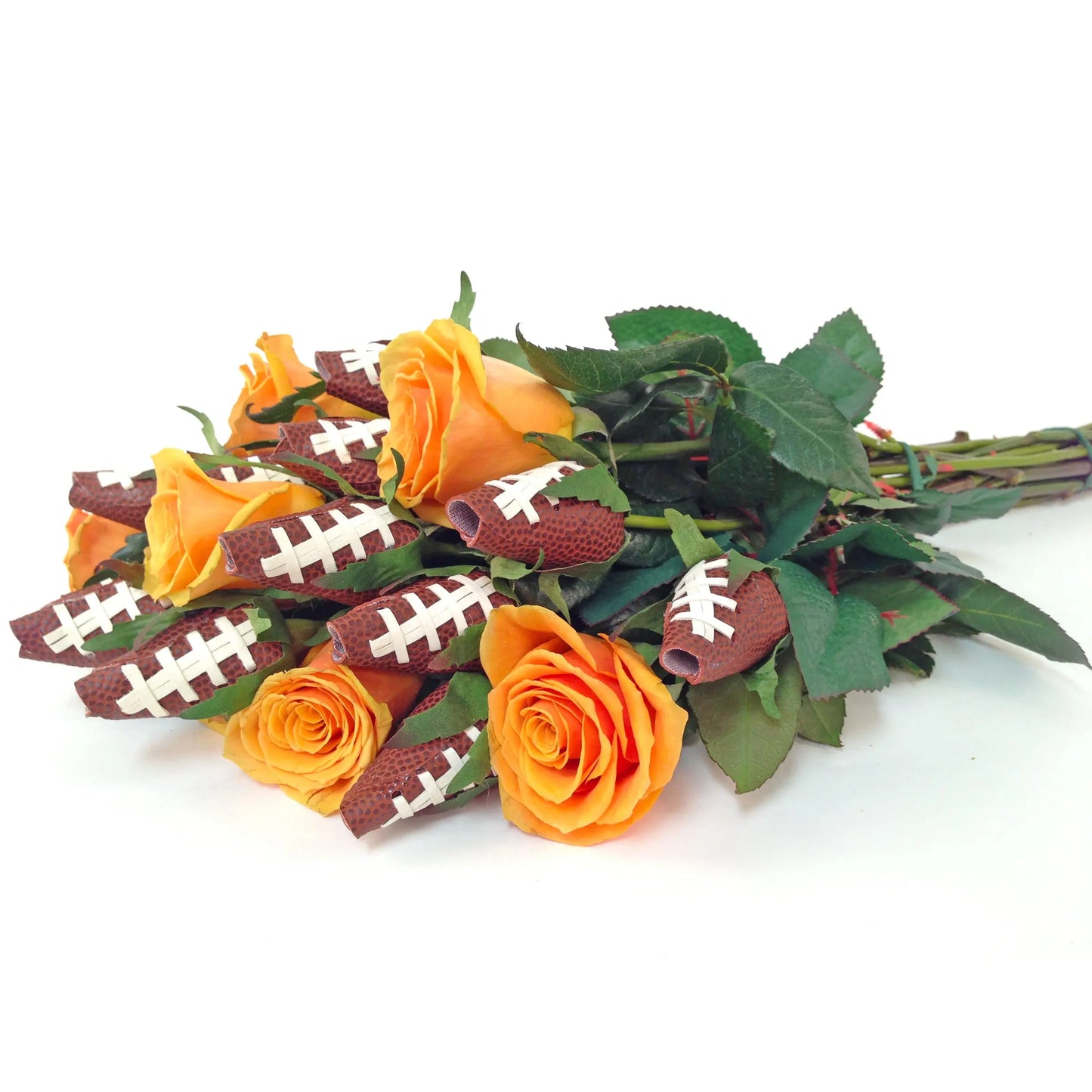 Football Rose Vase Arrangement Sports Roses  
