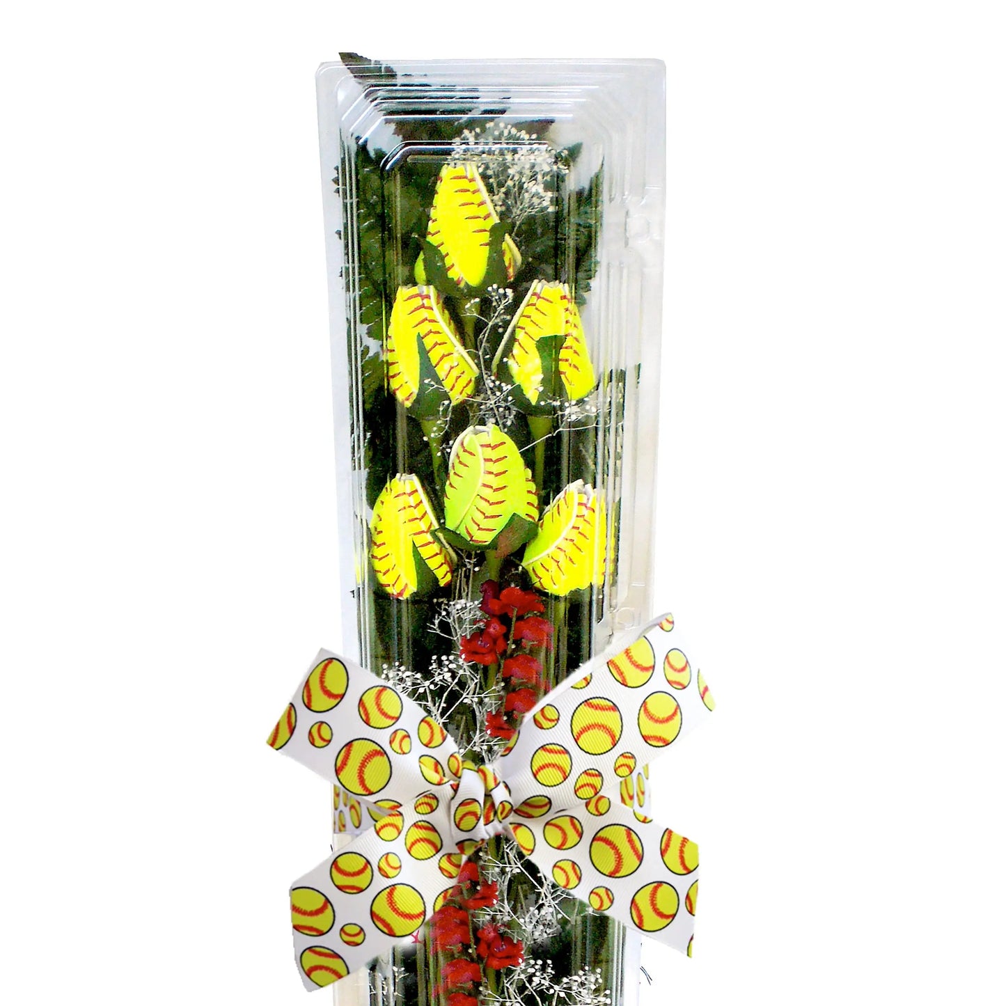Yyeselk Sport Rose Sport Roses Softball Senior Gifts Bouquet Decorations  Yellow Artificial Flowers（Basketball, Volleyball, Baseball, Football, Rugby  ） 