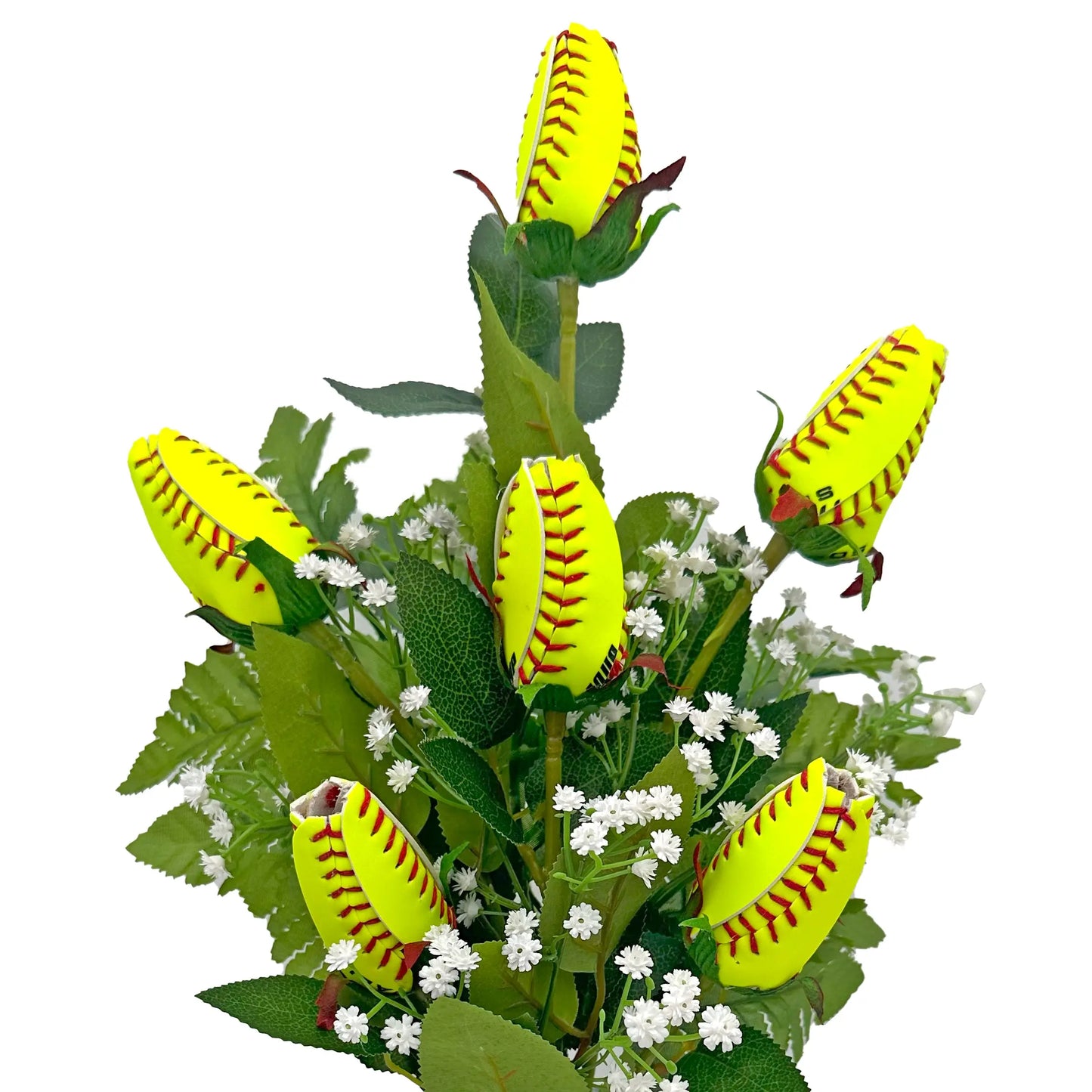 Softball Rose Vase Arrangement Sports Roses  