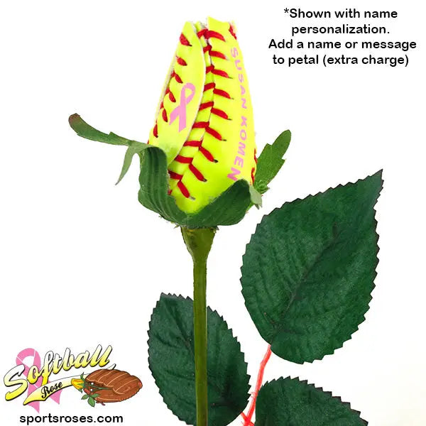Sports Roses Petals For Pink Softball Rose