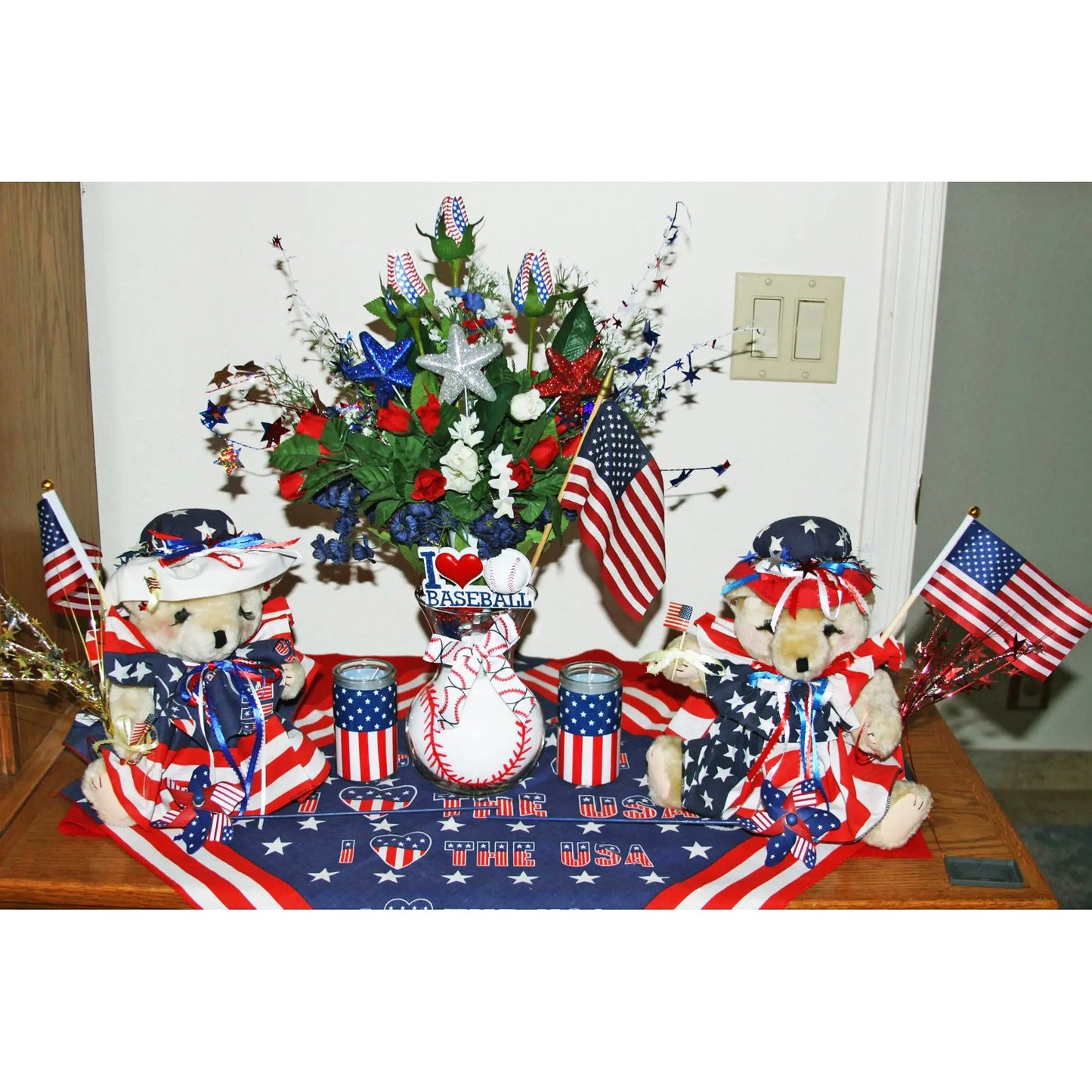 Star-Spangled Baseball Rose Sports Roses  