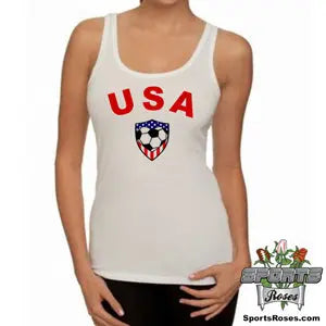 USA Soccer Heart Women's Tank Top