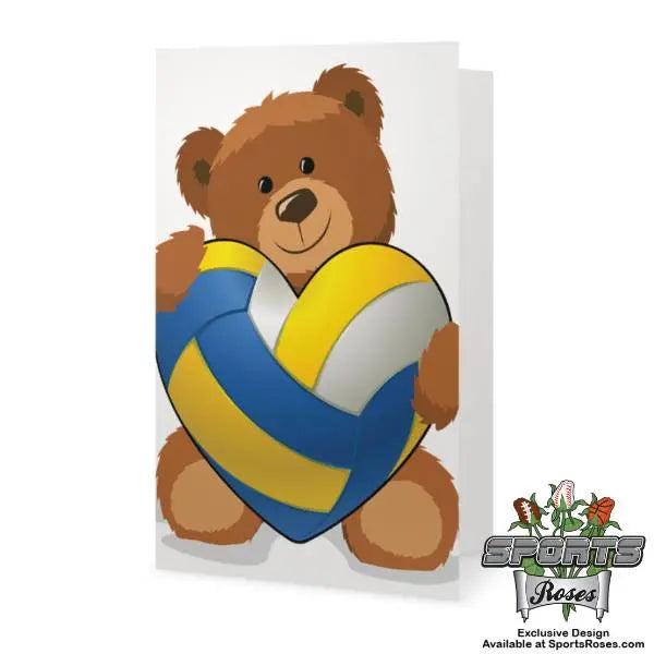 Volleyball Heart Greeting Card
