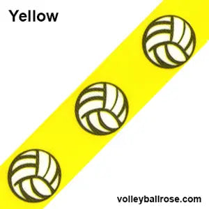 Volleyball Ribbon Grosgrain Yellow (1 yard)